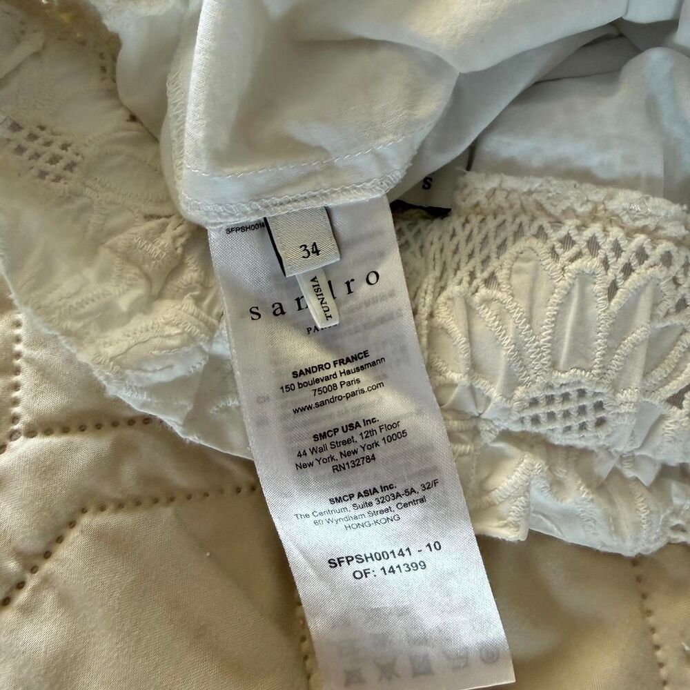 Sandro Women's White Shorts - Picture 4 of 4